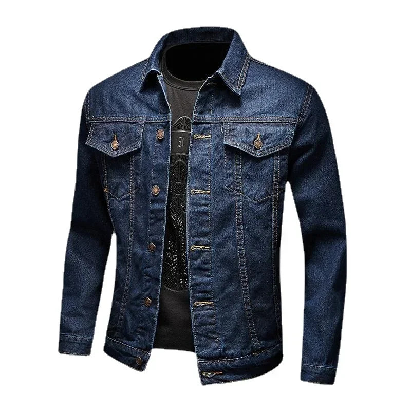 Jeans Coat for Men Blue Autumn Slim Fit Denim Jackets Man Price Stylish ner Vintage Cowboy Loose Winter Outerwear Low 250614