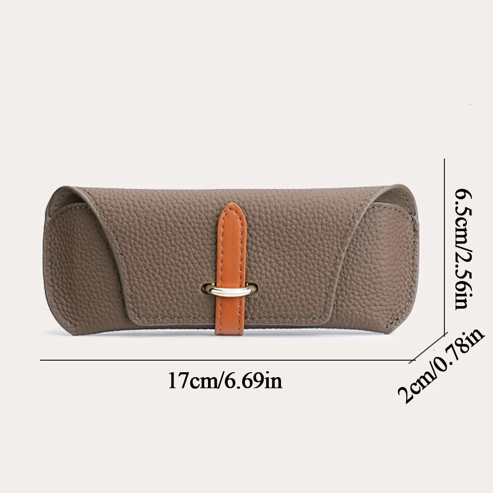 Eyewear Case PU Leather Travel Accessory Sunglasses Storage Bag Soft Holder Pocket Cases Storage Bag Dust-proof Glasses Case 250610