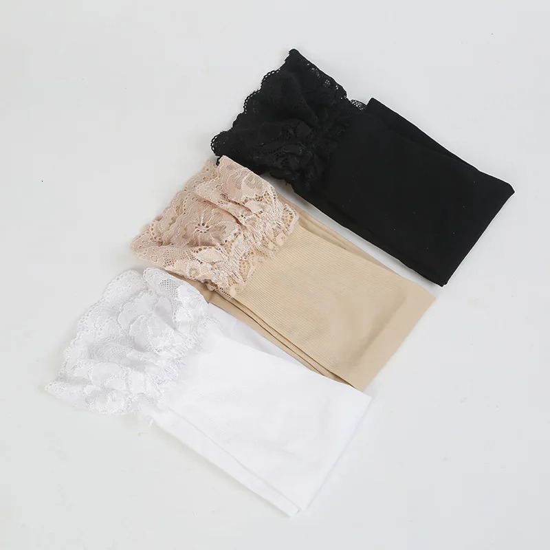 Summer Sunscreen Lace Half Sleeve UV Protection Ice Silk Arm Sleeves Lady Driving Cycling Long Gloves Hand Protector Cover G122 250610
