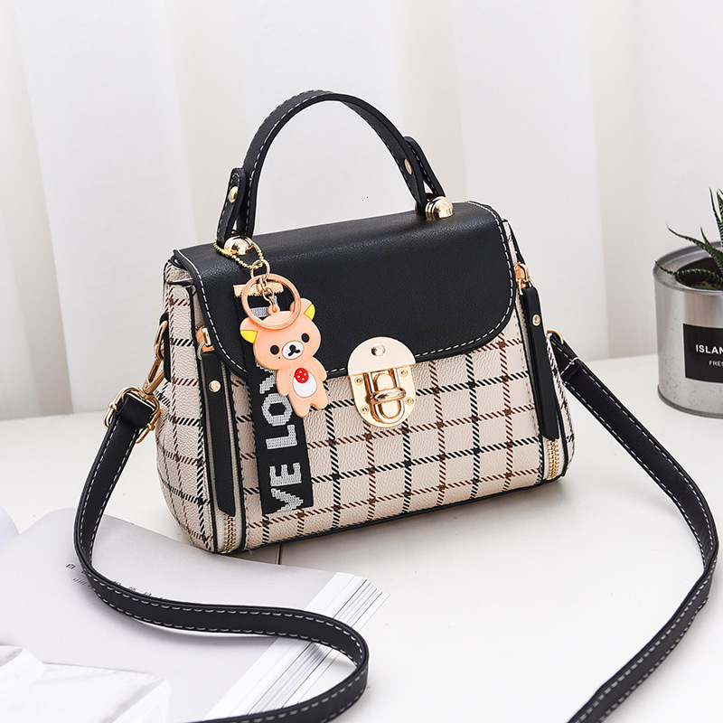 Free Shipping 2025 New Designer Bag Fashionable And Casual High-quality Shopping Bag Checkered Pattern Trendy Women's Handbag