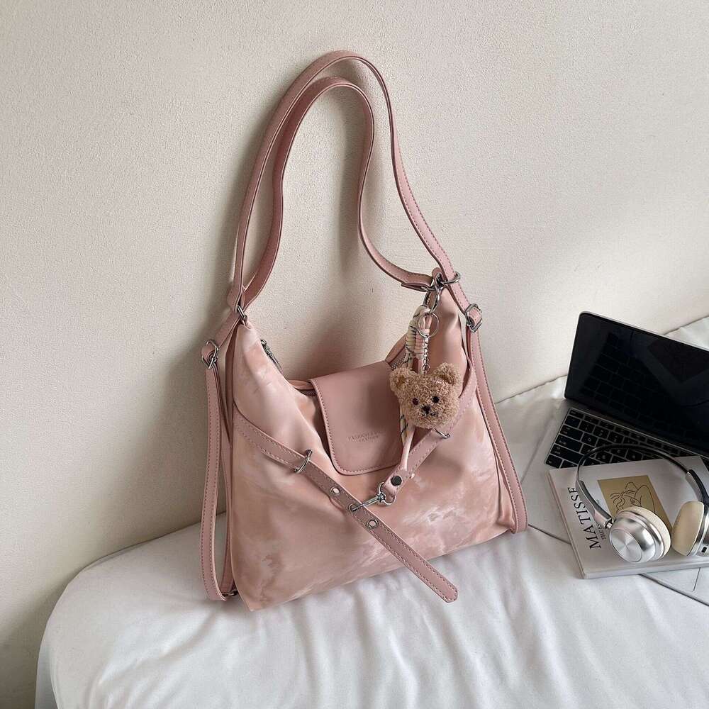 Large Capacity Backpack for Women 2025 New Fashion Commuter Korean Style Single Shoulder Tote Underarm Women's Bag