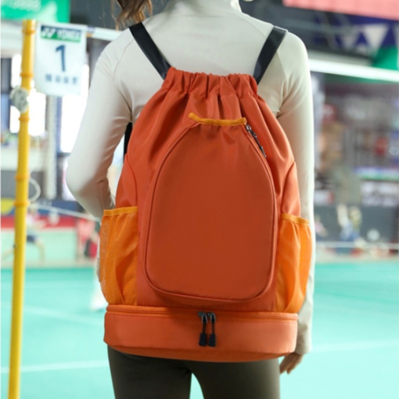 Tennis bag sports outdoors backpacks badminton bags multifunctional large capacity separate shoe compartment drawstring backpack lightweight waterproo