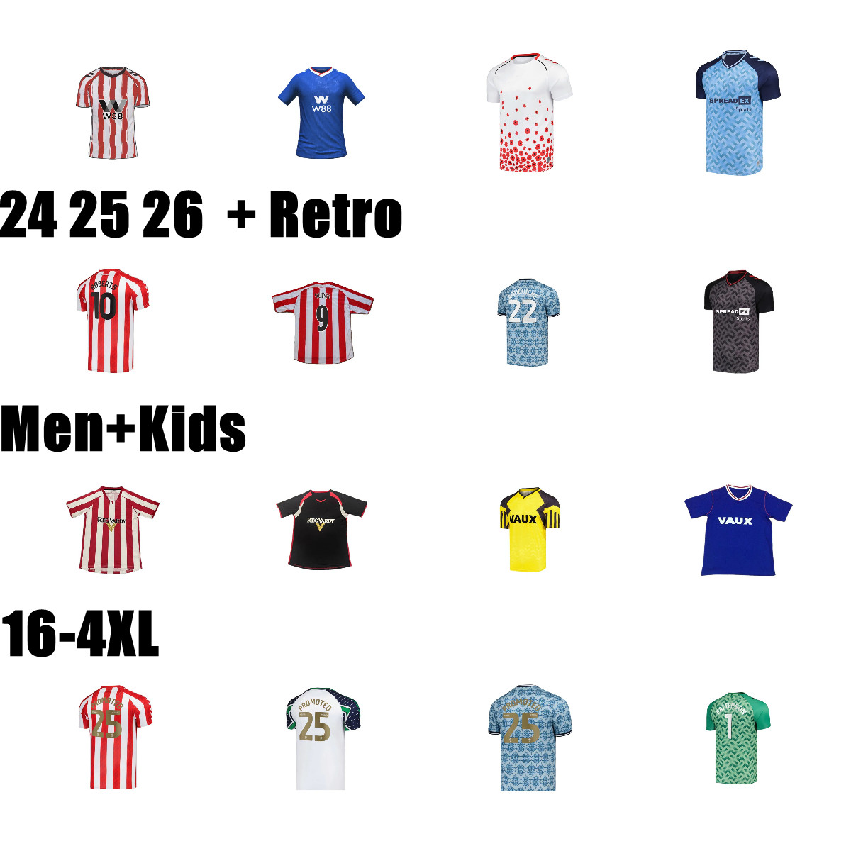 2025 2026 SuNDerLAnD Soccer Jerseys fans Version Training Home Away 3rd 1992 05 06 Football Shirts Goalkeeper ROBERTS GOOCH STEWART DIALLO CLARKE PRITCHARD Men Kids