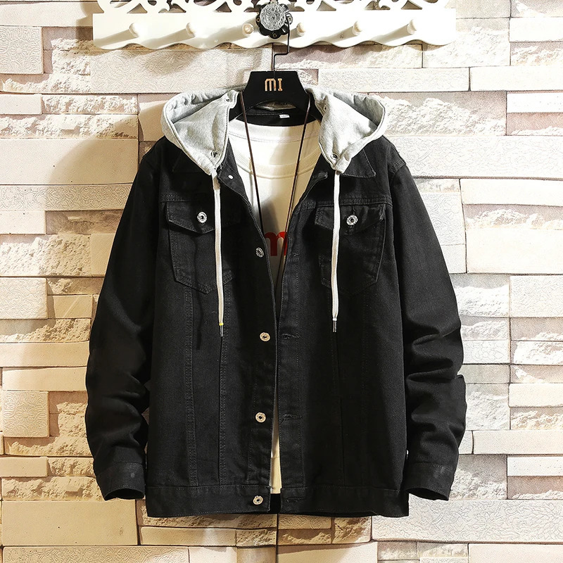 Spring Autumn Denim Jacket Men Cotton Casual Slim Turn Down Collar Retro Jean Coat Streetwear Outerwear Mens Clothing 250614