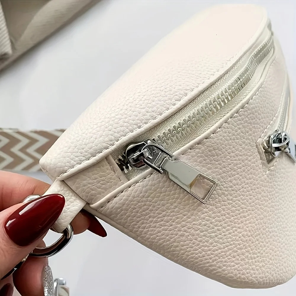 Soft Leather Women Fashion Casual Fanny Pack Saddle Bag Chest Single Shoulder Crossbody Travel Mobile Phone 250612