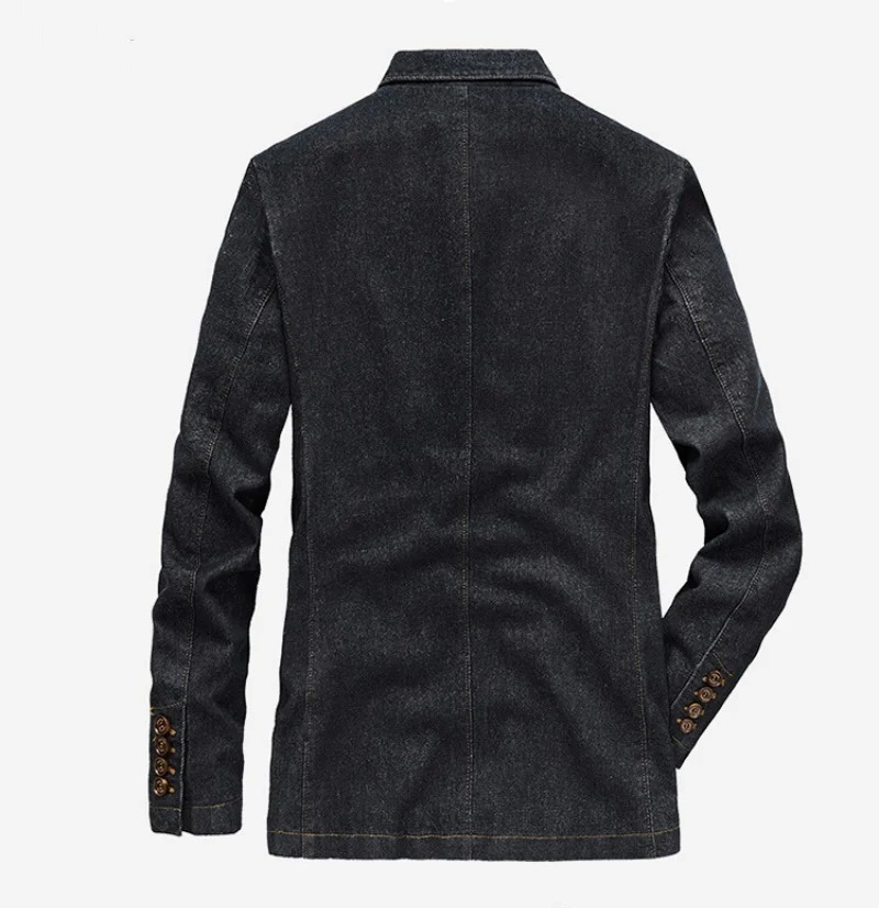 Spring and Autumn Youth Slim Suit Coat Casual Loose Business Mens Jacket Denim Jacket 250614