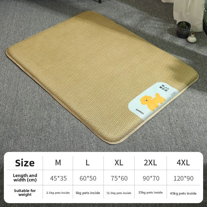 Pet Cooling Mat Anti scratch Cat Sleeping Mat Cool Breathable Cooling Dog Mat Waterproof Vine Mat Dog Nest 250614