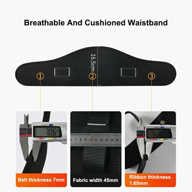 Single Waist Work Harness Highaltitude Safety Belt Rope Outdoor Climbing Training Electrician Protective Equipment 250611