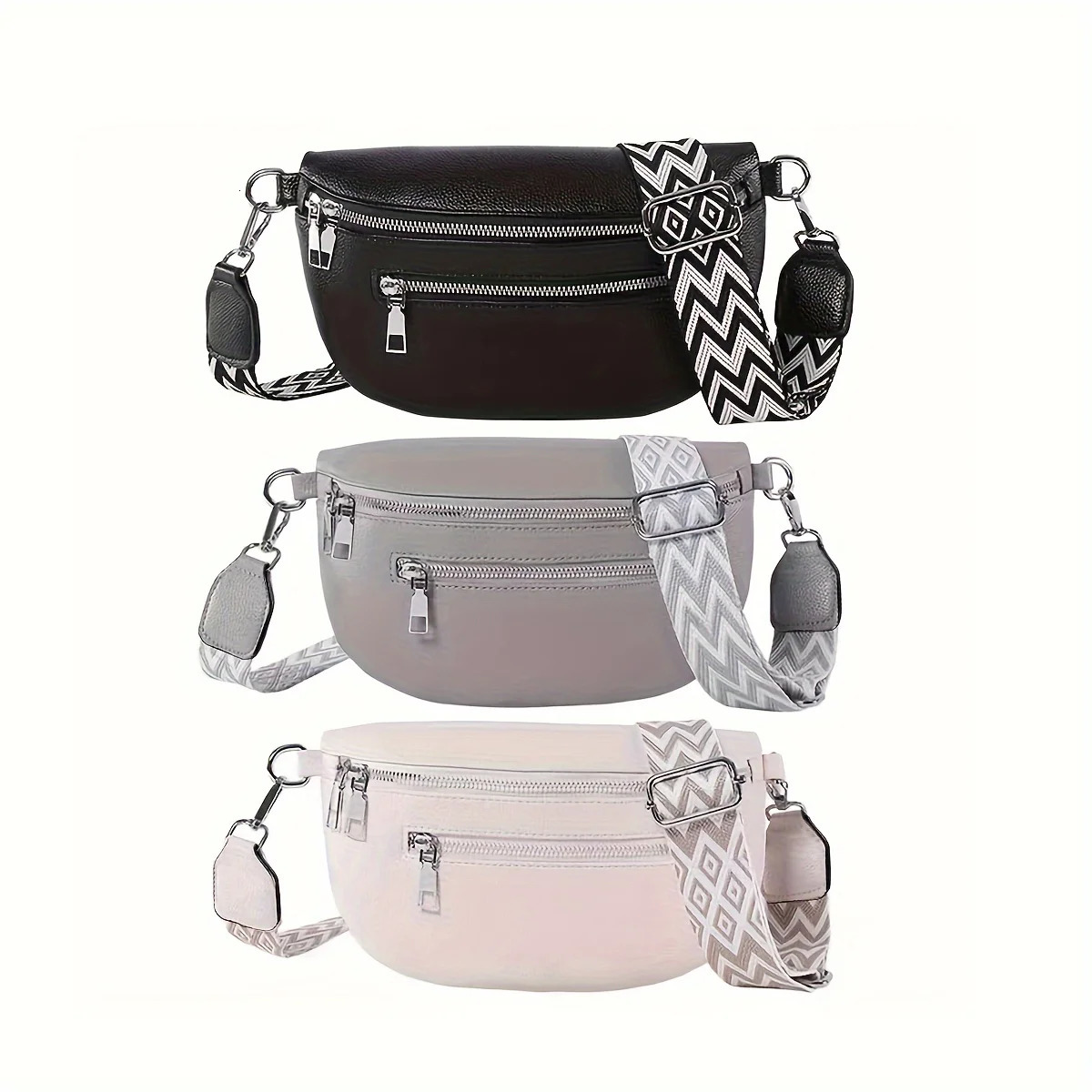 Soft Leather Women Fashion Casual Fanny Pack Saddle Bag Chest Single Shoulder Crossbody Travel Mobile Phone 250612