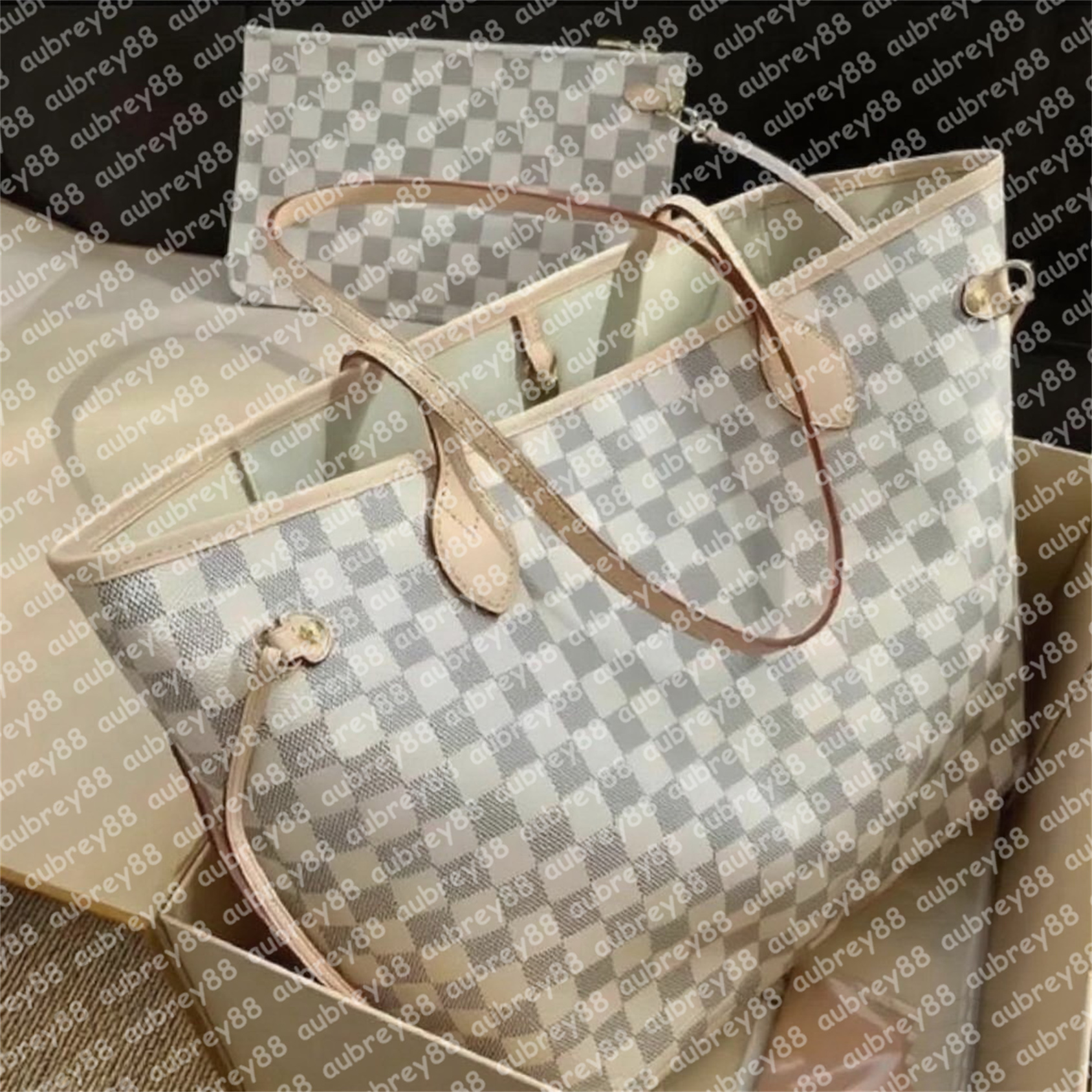 2pcs High qualitys Women bags Luxurys Handbags Ladies Designer lvsity Composite Bags Lady Clutch Bag Shoulder Tote Female Purse Wallet Handbag MM Size 2025 lady