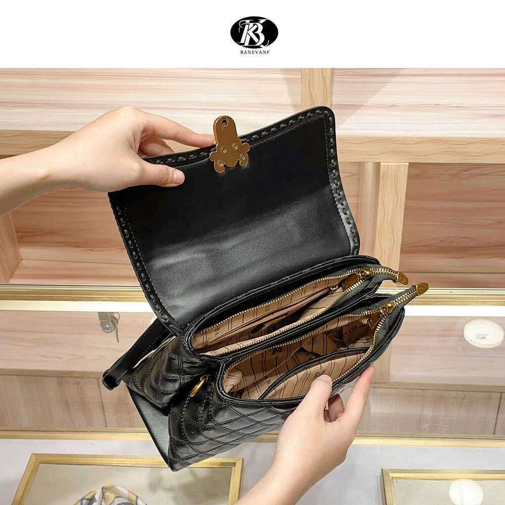 Leather Luxury Quilted Genuine Handbag for Women New High-End Large Capacity Crossbody Fashionable Women's Bag 's
