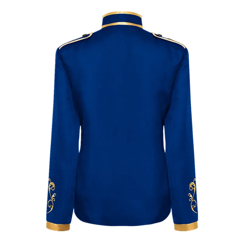 Halloween Mens Fashion Jacket Blue Court Prince ed Coat Red Black White Purple Green Available Jackets 250614