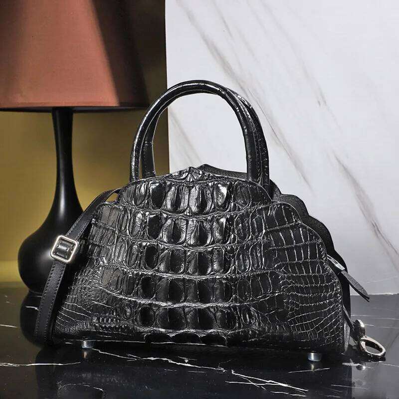 Designer Bag Alligator Handbag For Women High End Cloud Bag Design Genuine Leather Shell Shape Shoulder Tote Accessory