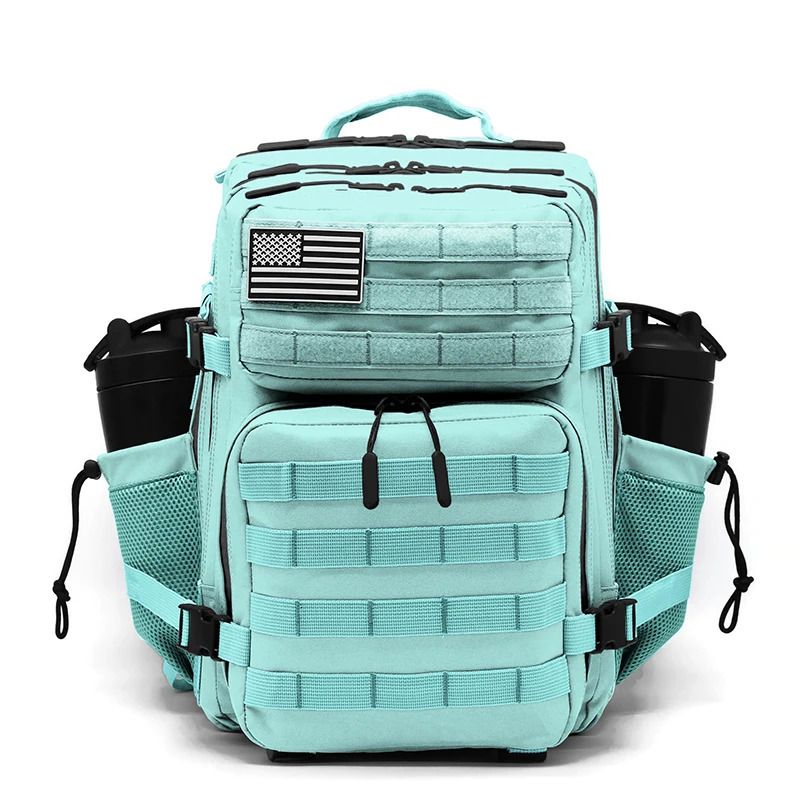 35L Tactical Backpack for Women Men Molle Outdoor Travel Camping Hiking Bag Sports Weekend Athlete Gym Rucksack with Dual Cup Holders 250609