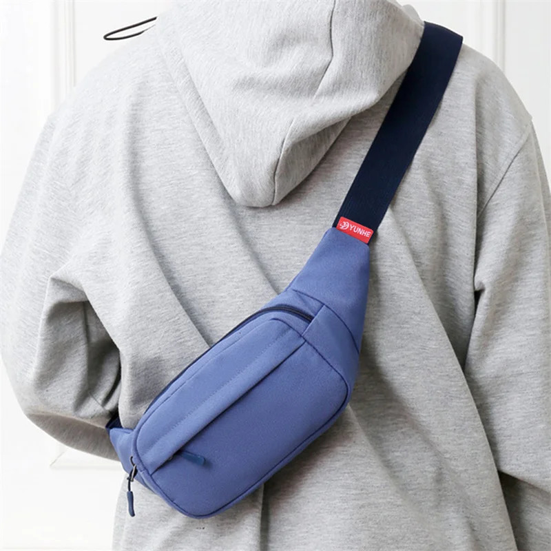Men Waist Bag Pack Purse Casual Large Phone Belt Pouch Womens Canvas Travel Fanny Banana Hip 3 Pockets 250612