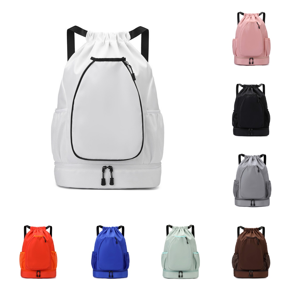 Tennis bag sports outdoors backpacks badminton bags multifunctional large capacity separate shoe compartment drawstring backpack lightweight waterproo