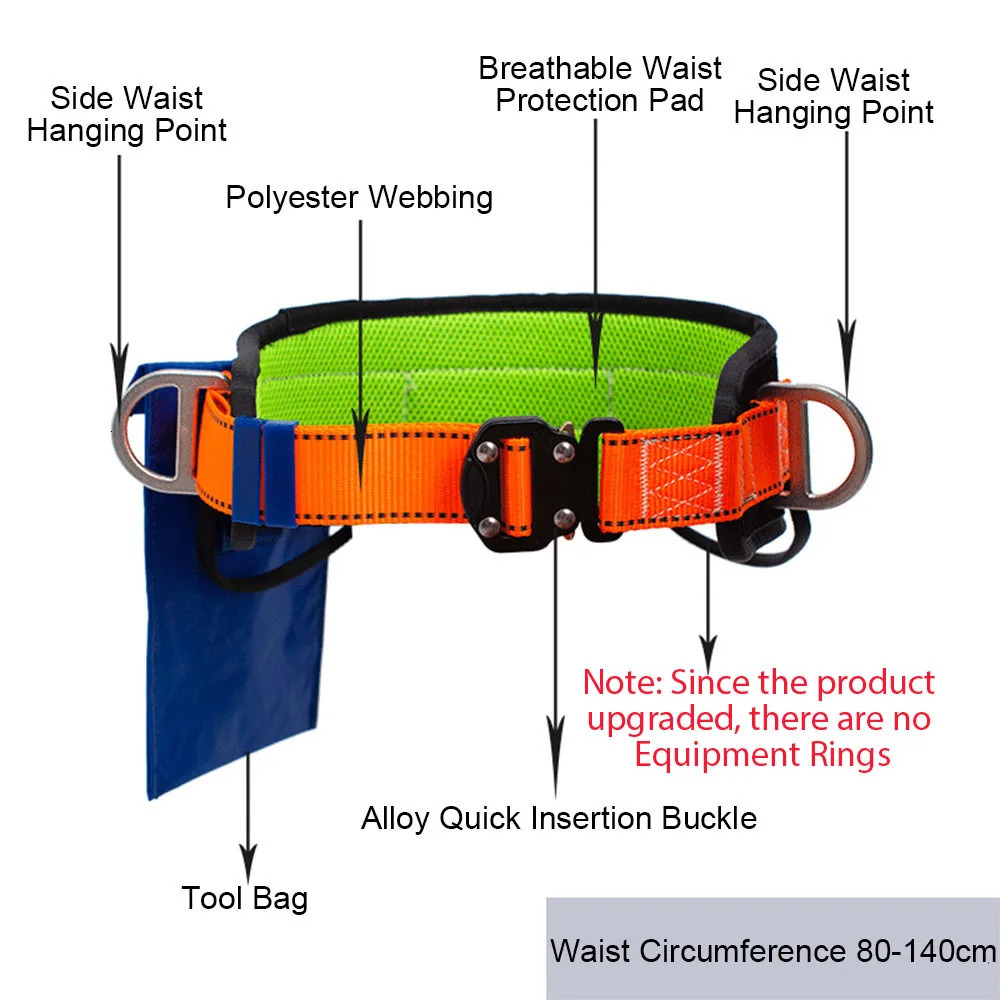 Single Waist Safety Harness Highaltitude Work Belt Outdoor Climbing Training Electrician Construction Protect Equipment 250611