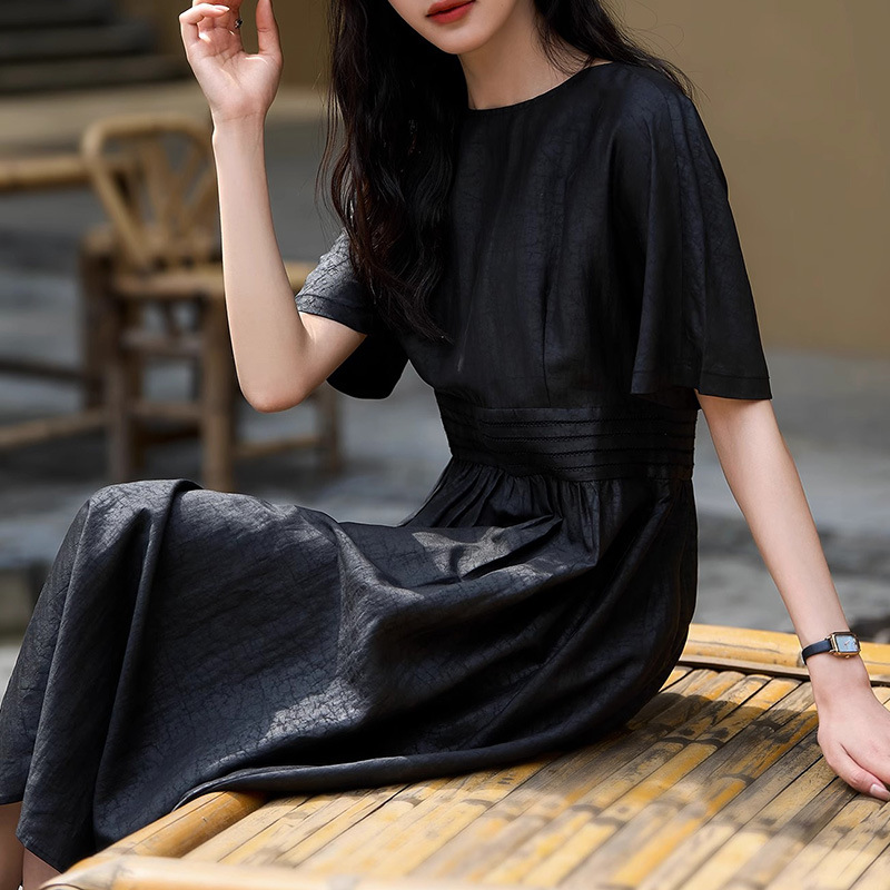 MM161 Cloud Silk Waist Slimming Long Skirt