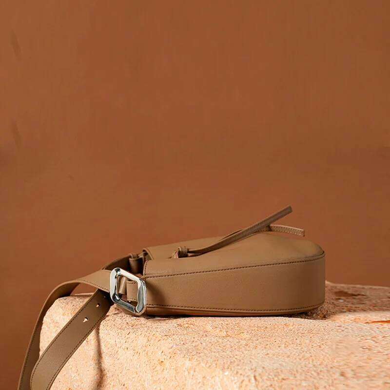 BeauToday Shoulder Handbags Women Genuine Cow Leather Metal Buckle Solid Long Strap Bucket Simple Casual Female Bag 61017