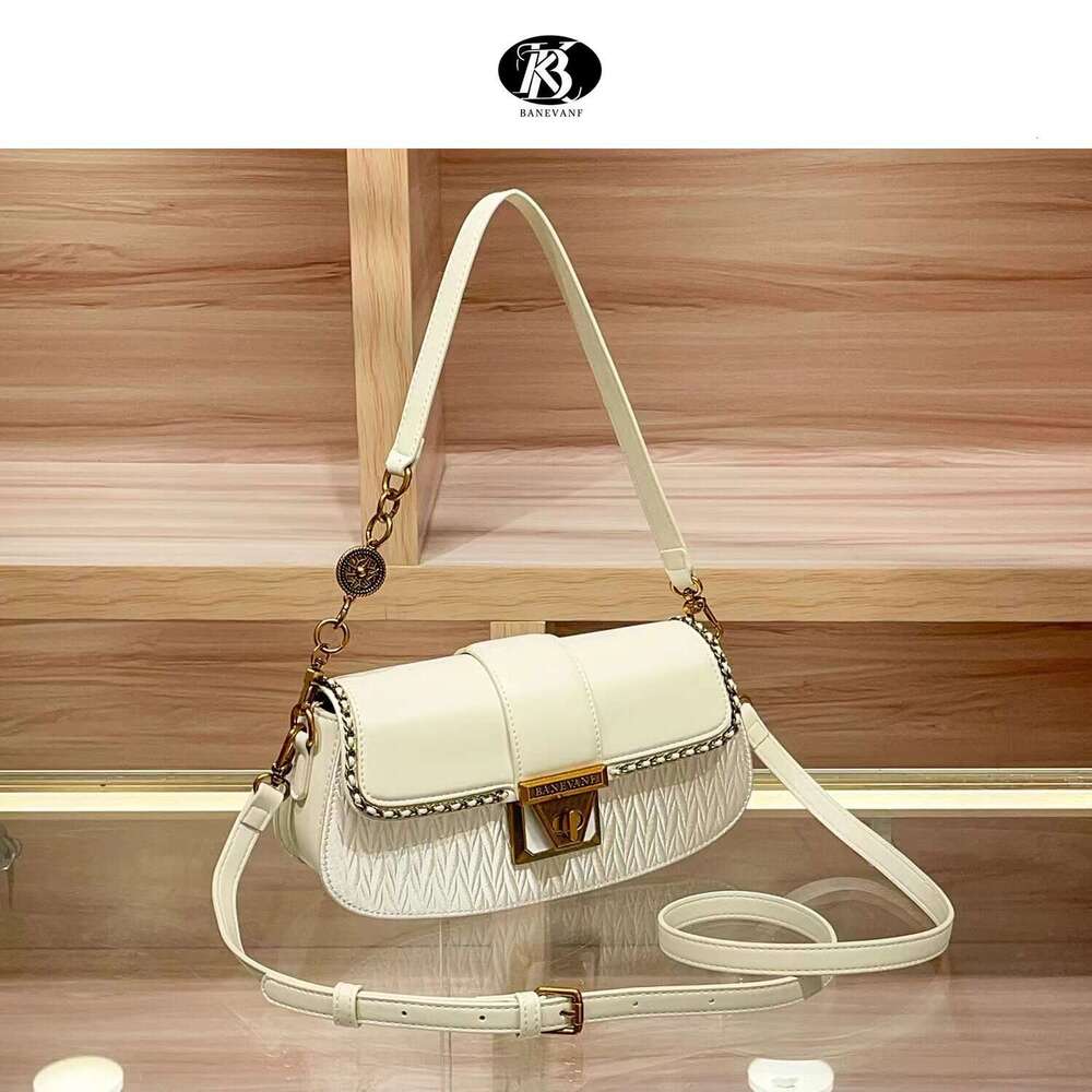 2024 Princess KB Bani New High-End Genuine Leather Lock Underarm for Women Fashion Versatile Shoulder Crossbody Bag