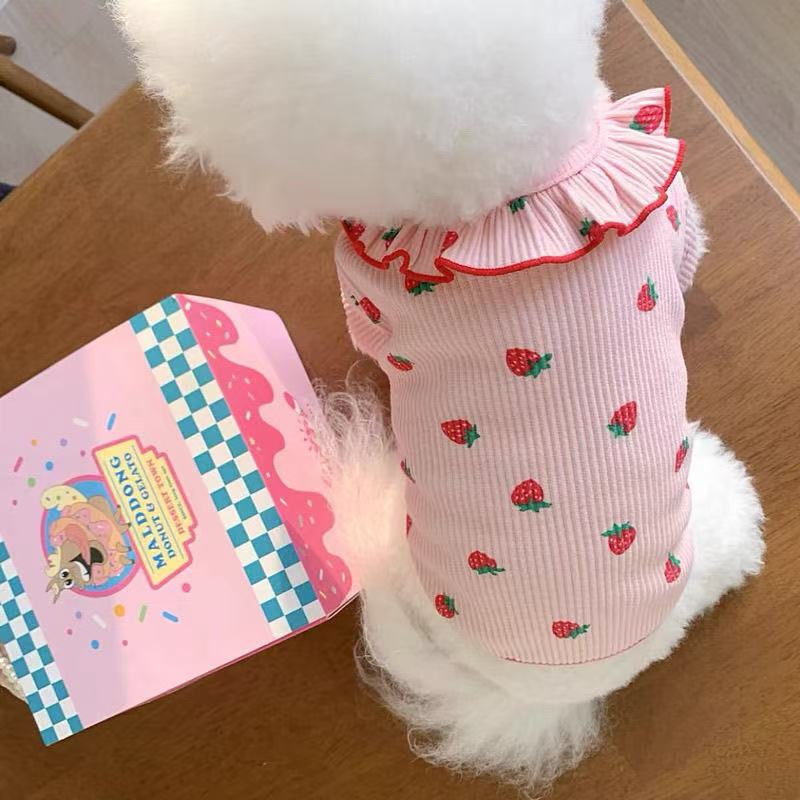 T468Teddy Skirt Dog Clothes Spring and Summer Bichon Pomeranian Cat Pet Clothes Puppy Clothes