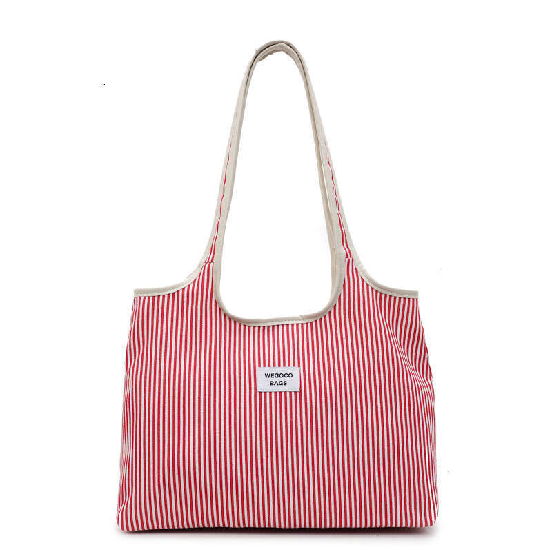 Fashion Large Capacity Tote 2025 New Niche Striped Simple Handbag Shoulder Commuter Women's Bag