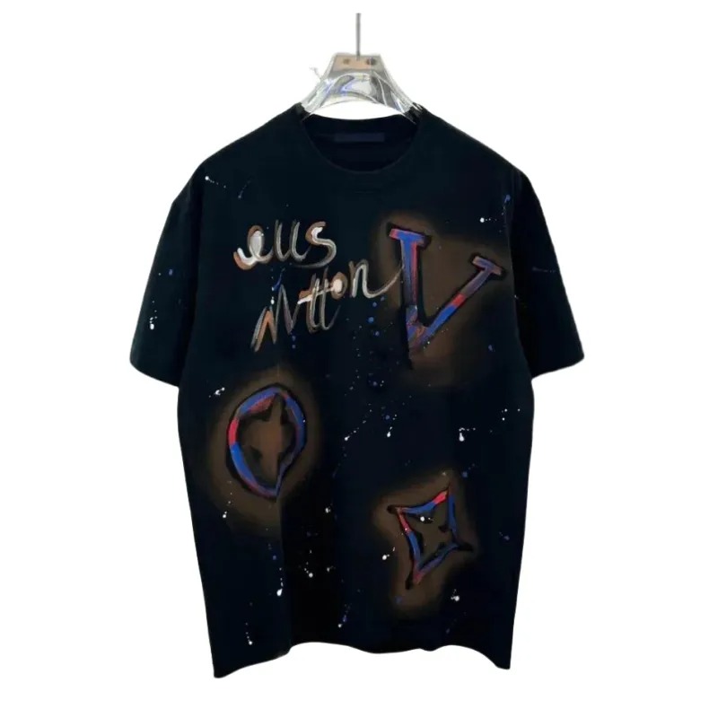 Summer high quality clothing brand designer men's and women's casual T-shirt Men's printed letter short sleeve round neck men's fashion T-shirt Classic printing