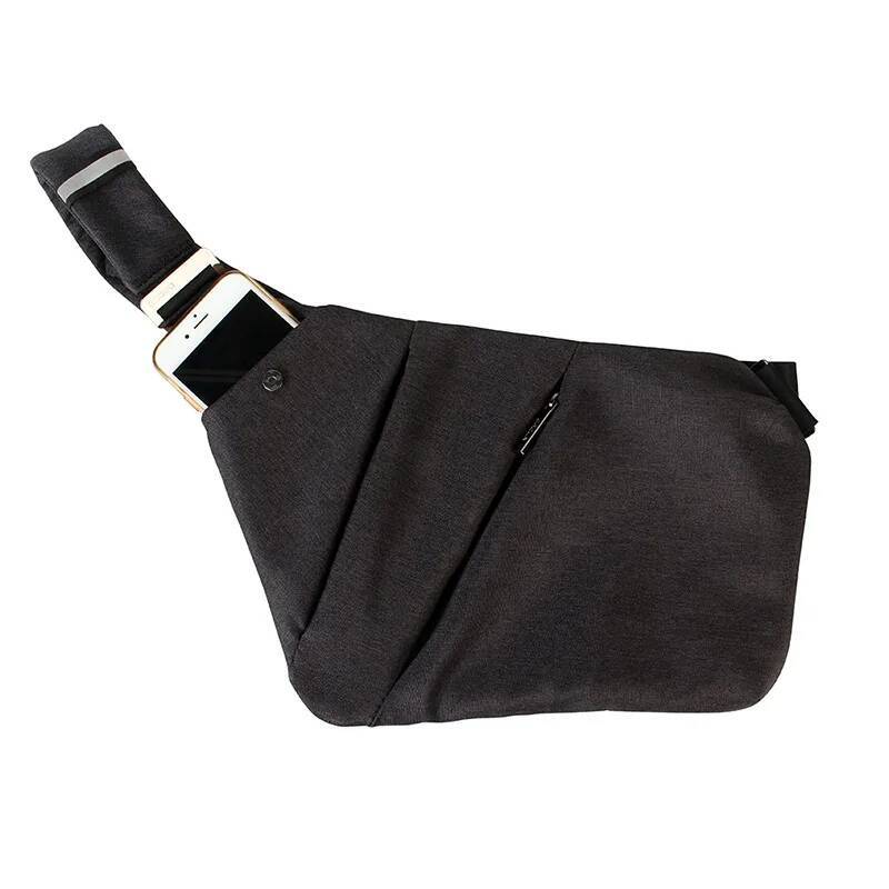 Fashion Shoulder Korean Style Casual Nylon Gun Messenger Men's Chest Bag cross body bags