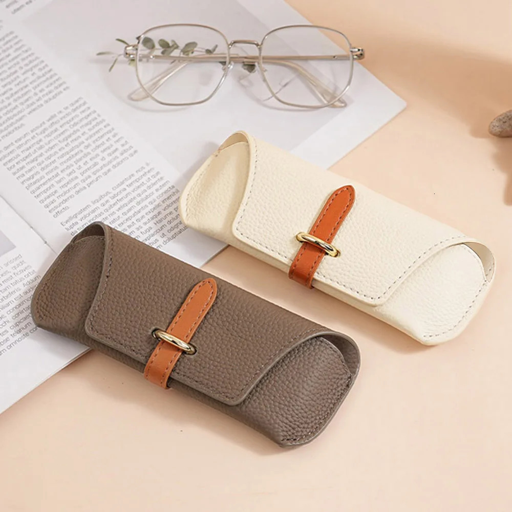 Eyewear Case PU Leather Travel Accessory Sunglasses Storage Bag Soft Holder Pocket Cases Storage Bag Dust-proof Glasses Case 250610