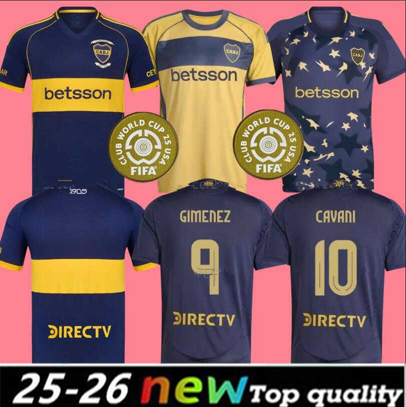 25/26 Boca Juniors CAVANI Soccer Jerseys 2025 Home MARADONA BULLAUDE ZEBALLOS FERNANDEZ Shirts Benedetto JANSON BARCO VILLA TABORDA 3rd football Uniform66