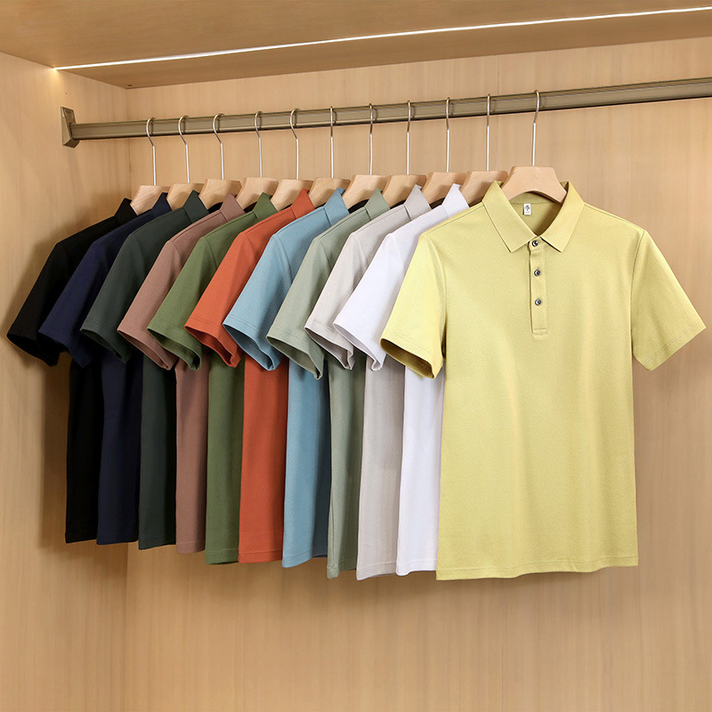 High Quality new Mens Top Embroidery Polo Shirt Short-Sleeve Solid Polo shirt Men Polo Slim Men Clothing Camisas Polos Shirt S-3XL