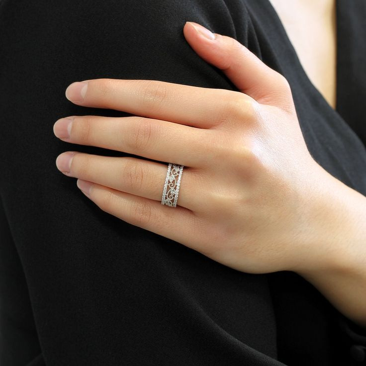 Choucong Handmade High Quality Wedding Rings Sparkling Luxury Jewelry 925 Sterling Silver Fill Pave White Sapphire CZ Diamond Elegant Hollow Flower Wo