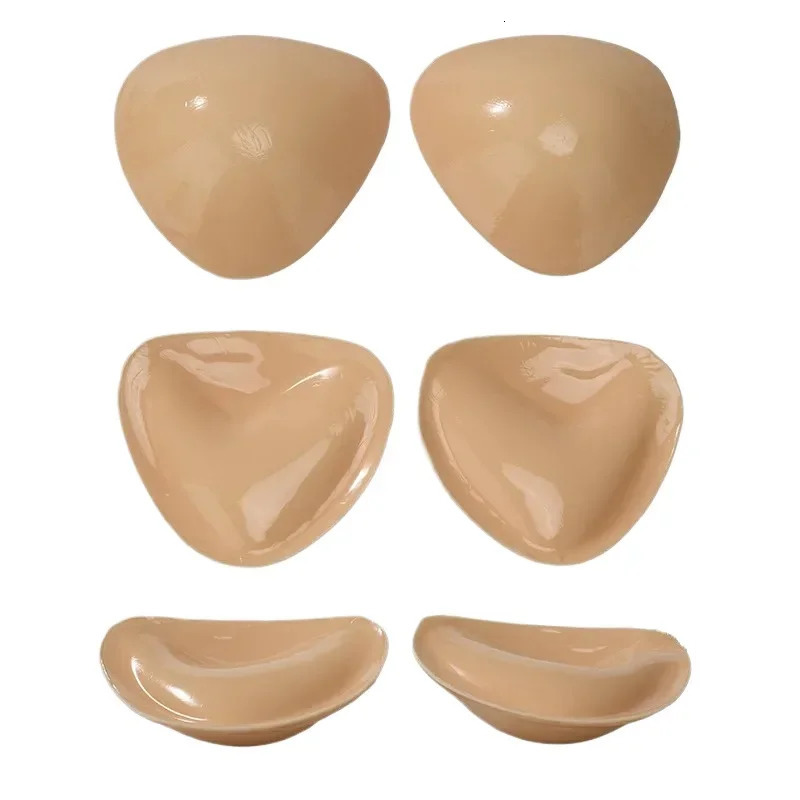 Double Sided Adhesive Sticky Bra Inserts Push Up Thick Sponge Breast Lift Pads Women Swimsuit Bikini Cup Enhancer 250611
