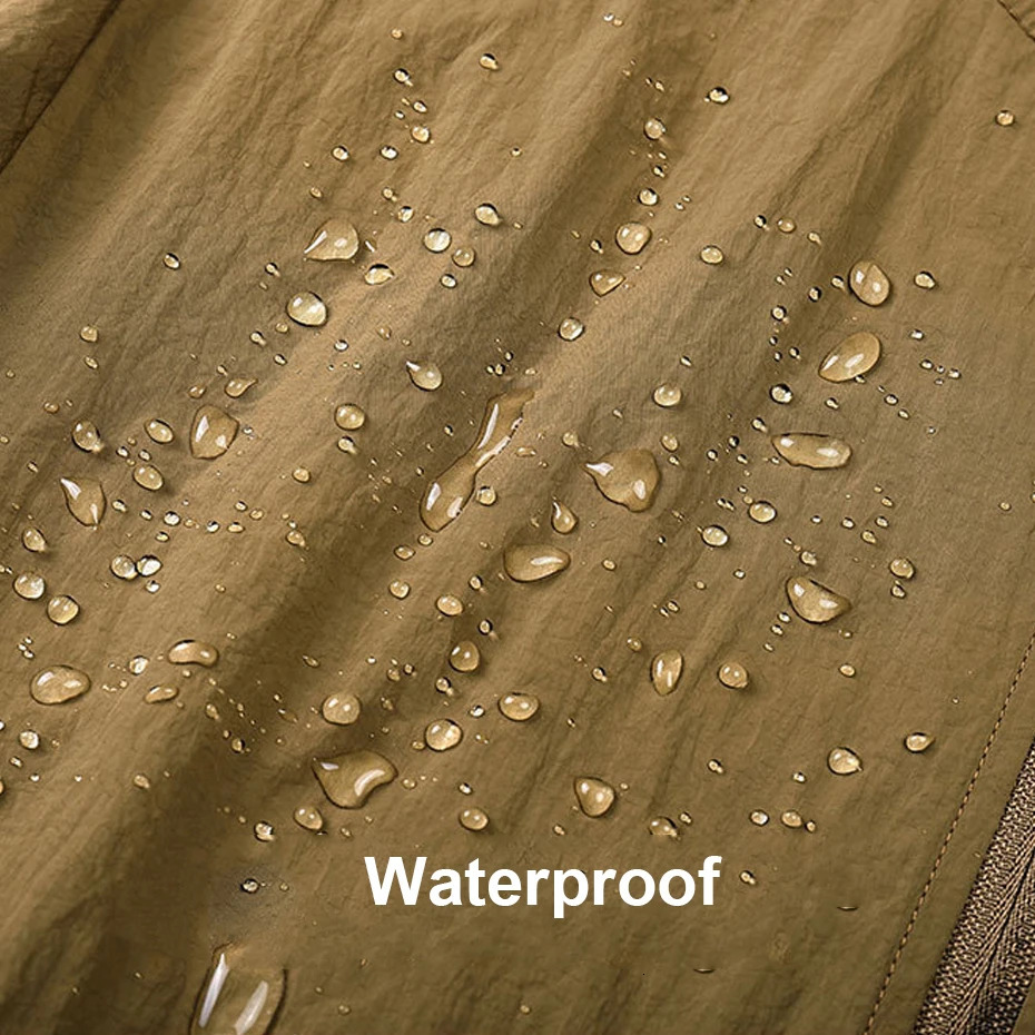 Summer Sunscreen Jacket Men Thin Waterproof Coat Fashion Casual Breathable Fishing Cycling Outerwear Nylon 250614