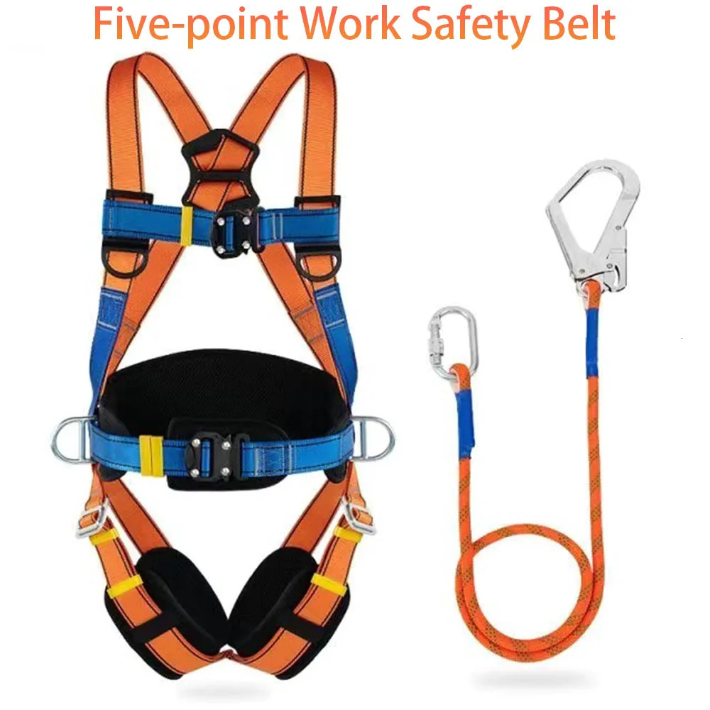 Fivepoint High Altitude Work Safety Belt Full Outdoor Rock Climbing Training Protect Equipment Rope 250611