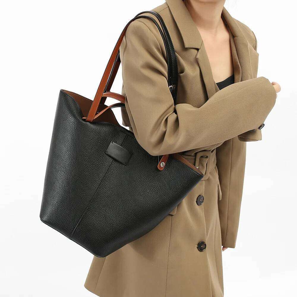 Hot Selling Designer Bucket Shoulder Bag For Women Handbags And Purses Design Fashion Lady Totes PU Leather Big Composite Bag