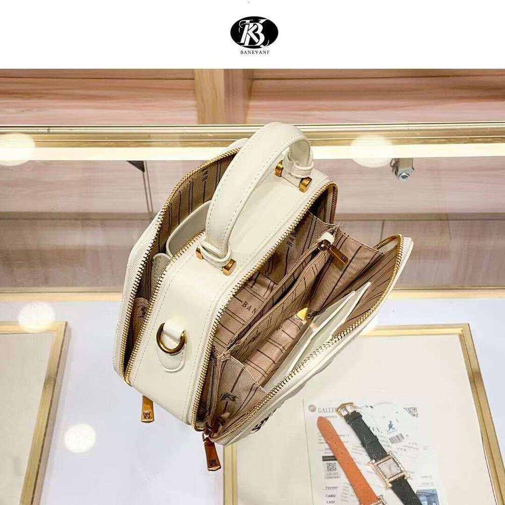 Bani BANEVANF Princess Shell 2025 New Genuine Leather Quilted Handbag Women's Fashion Single Shoulder Crossbody Bag