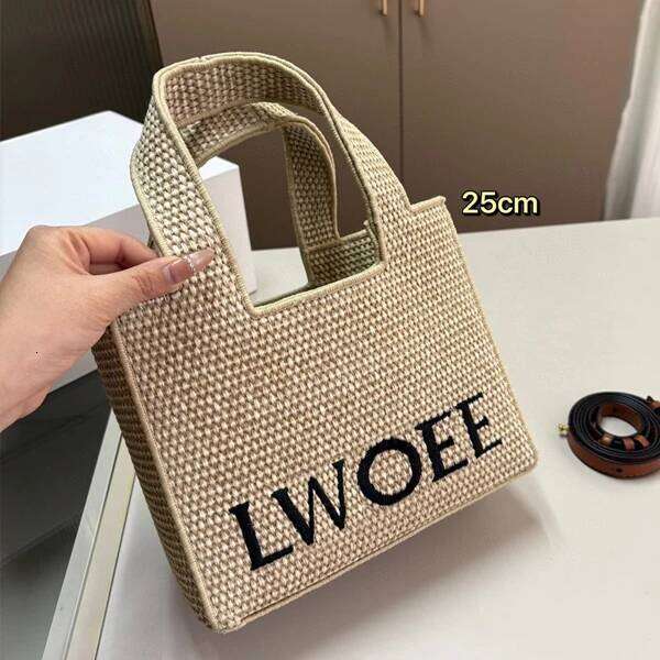 Straw Woven Women's Beach Tote Handbag Crossbody Large Capacity Shopping Vegetable Basket Bag