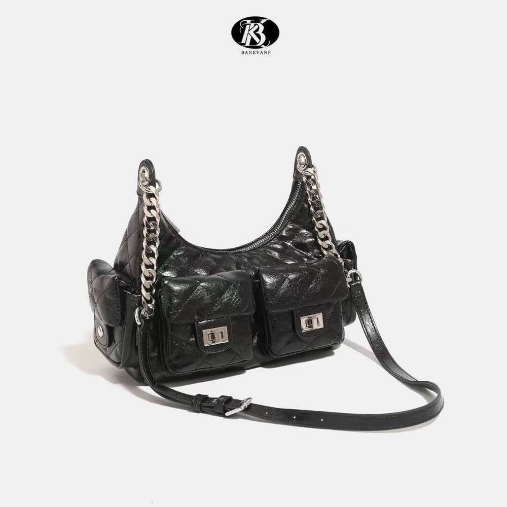 Underarm Quilted Chain for Women 2025 New Fashion High-end Dumpling Textured Multi-pocket Shoulder Crossbody Bag