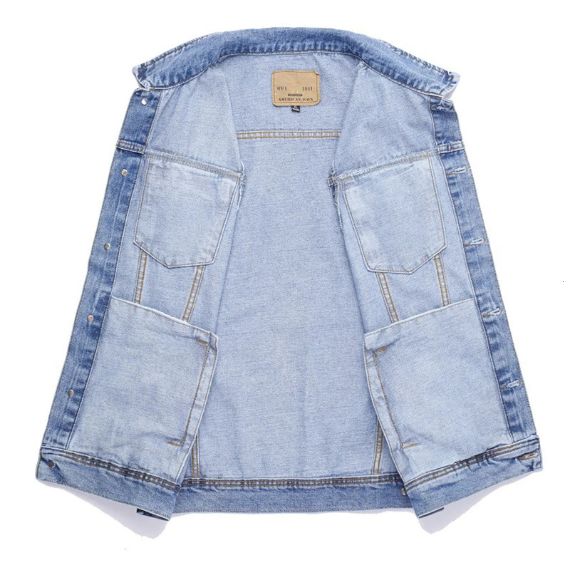 Spring Summer Mens Denim Vests Fashion Turn-Down Collar Cotton Jean Sleeveless Jackets Man Retro Streetwear Party Waistcoats 250614