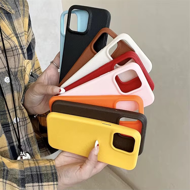 Premium Minimalist Faux Leather Phone Cases for iPhone X & Pro - Sleek Protective Covers