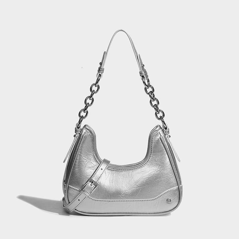 Women's crossbody bag shoulder bag Underarm bag Spring Summer Baguette New Chain Crescent Moon Law stick bag