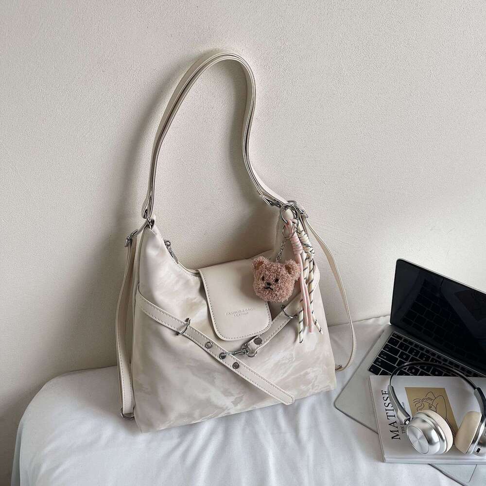 Large Capacity Backpack for Women 2025 New Fashion Commuter Korean Style Single Shoulder Tote Underarm Women's Bag