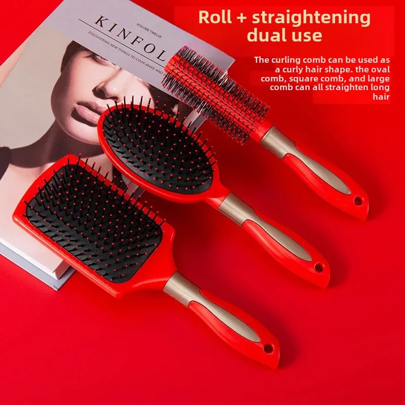 Plastic Hair Comb Womens Airbag Cushion Scalp Massage Comb Curling Hair Long Hair Home Use No Tangle Professional Salon Brush 250612