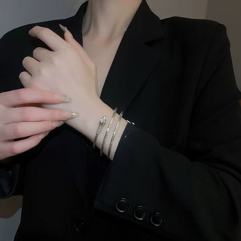 Good Luck Bracelet Designer Ward Off Evil And Keep Peace Bracelets Jewelry Women Multiple Layers Charm Snake Bangle Bijoux Luxe Gift Free shipping