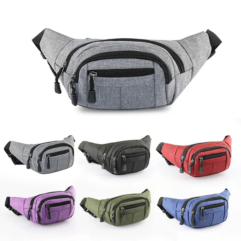 Mens Breast Package Waterproof Outdoor Sports Bag Canvas Pouch Koreanstyle Waist Fanny Crossbody Male Banana 250612