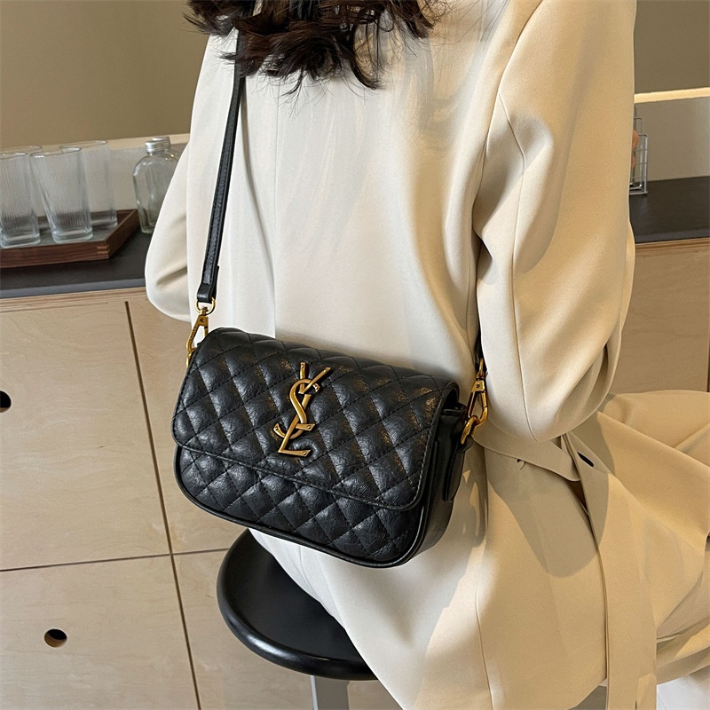 2025 free shipping designer luxury women's new chain bag diamond grid shoulder bag crossbody bag
