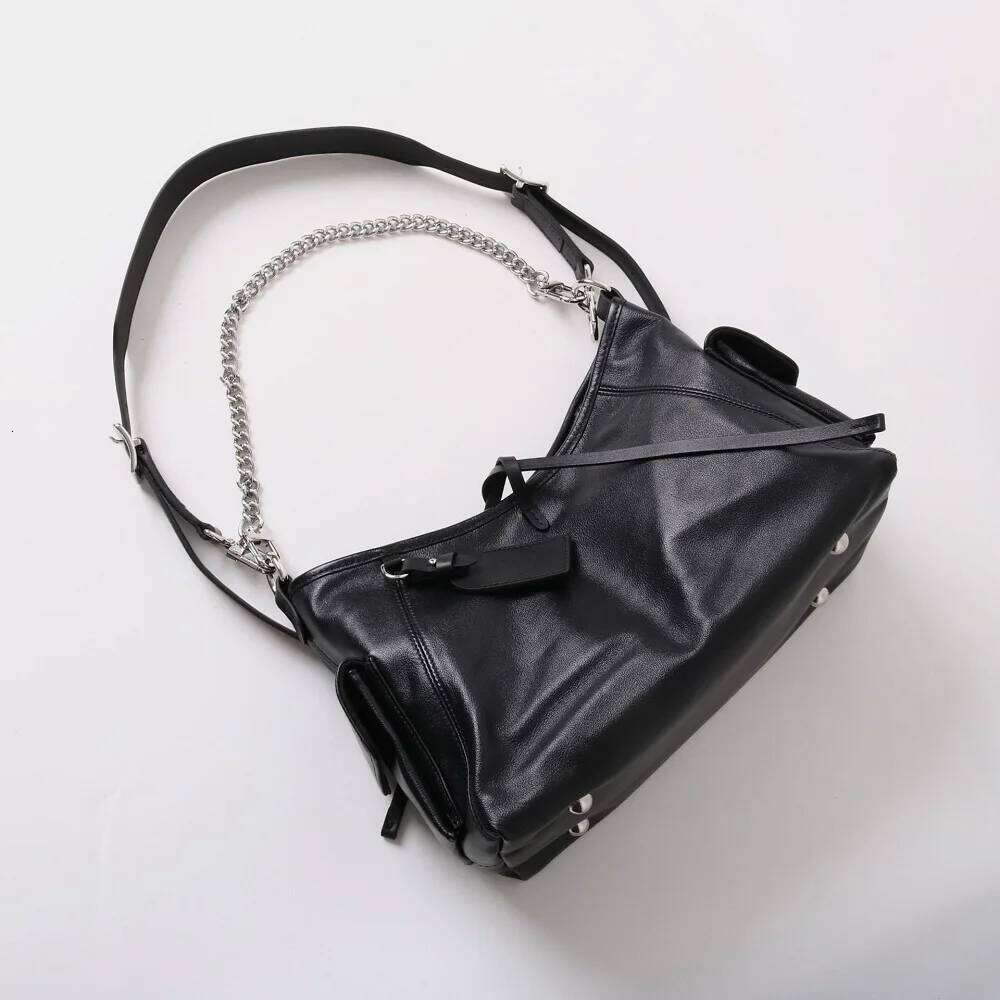Designer Bag VIELINE New Style Soft Cowhide Warrior Motorcycle Messenger One Shoulder Chain Handbag Genuine Leather Commuter Tote Bag
