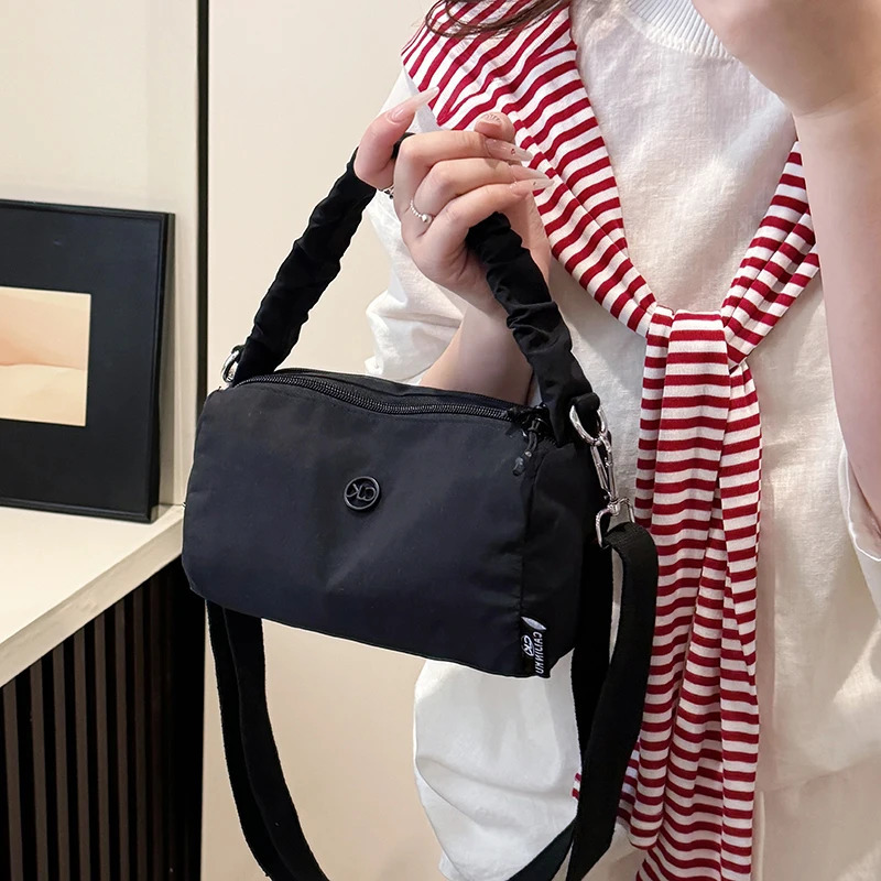 Fashion Canvas Handbag Womens Summer Versatile Crossbody Bag Casual Simple Shoulder Pillow Bag 250614