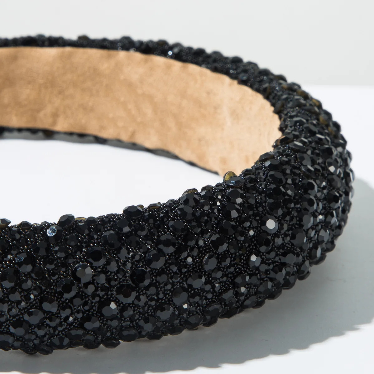 High Quality Full Diamond Headband Sponge Shiny Rhinestone Hairband Hair Accessories Womens Trendy Hair Band Hoop Headwear 250610